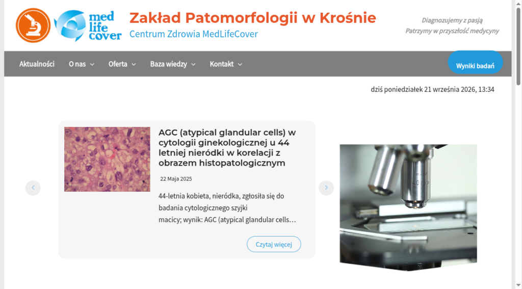e-histopatologia — Zakład Patomorfologii w Krośnie